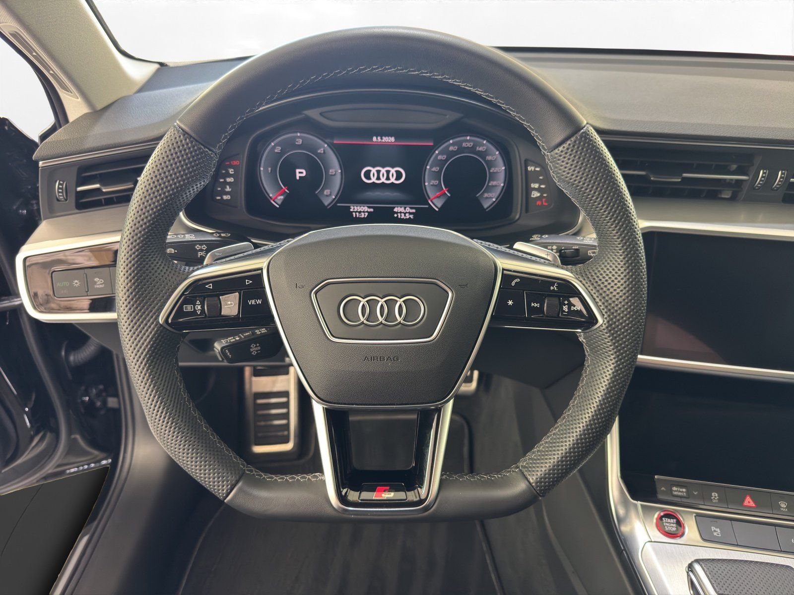 Audi S6 2025 г. Чёрный, пробег 23506 км
