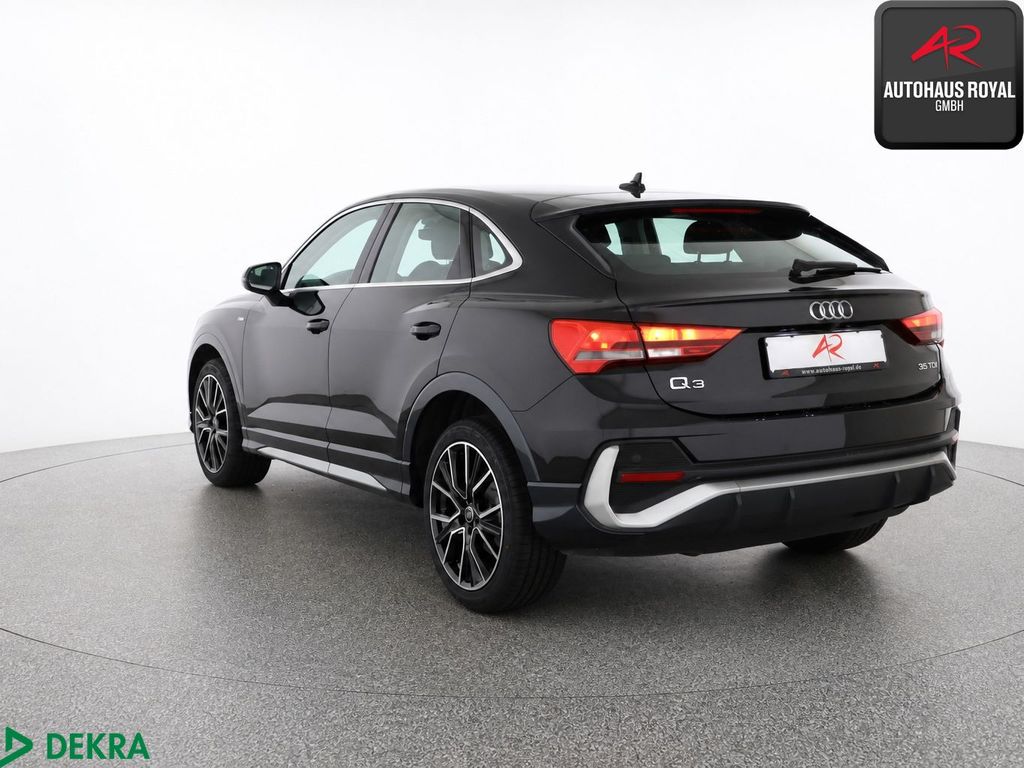 Audi Q3 2023 г. Чёрный, пробег 48140 км
