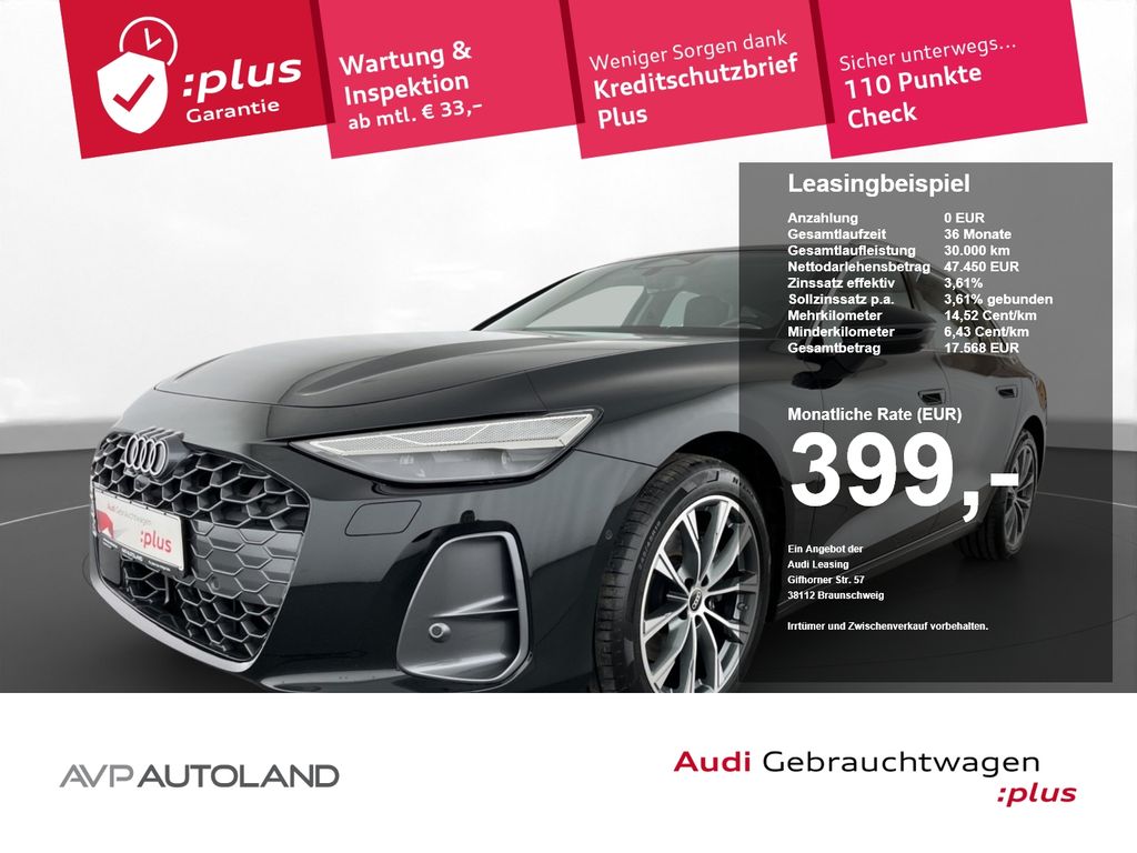 Audi A6 2025 г. Чёрный, пробег 27989 км