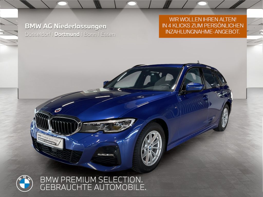 BMW 320 2022 г. Синий, пробег 50287 км