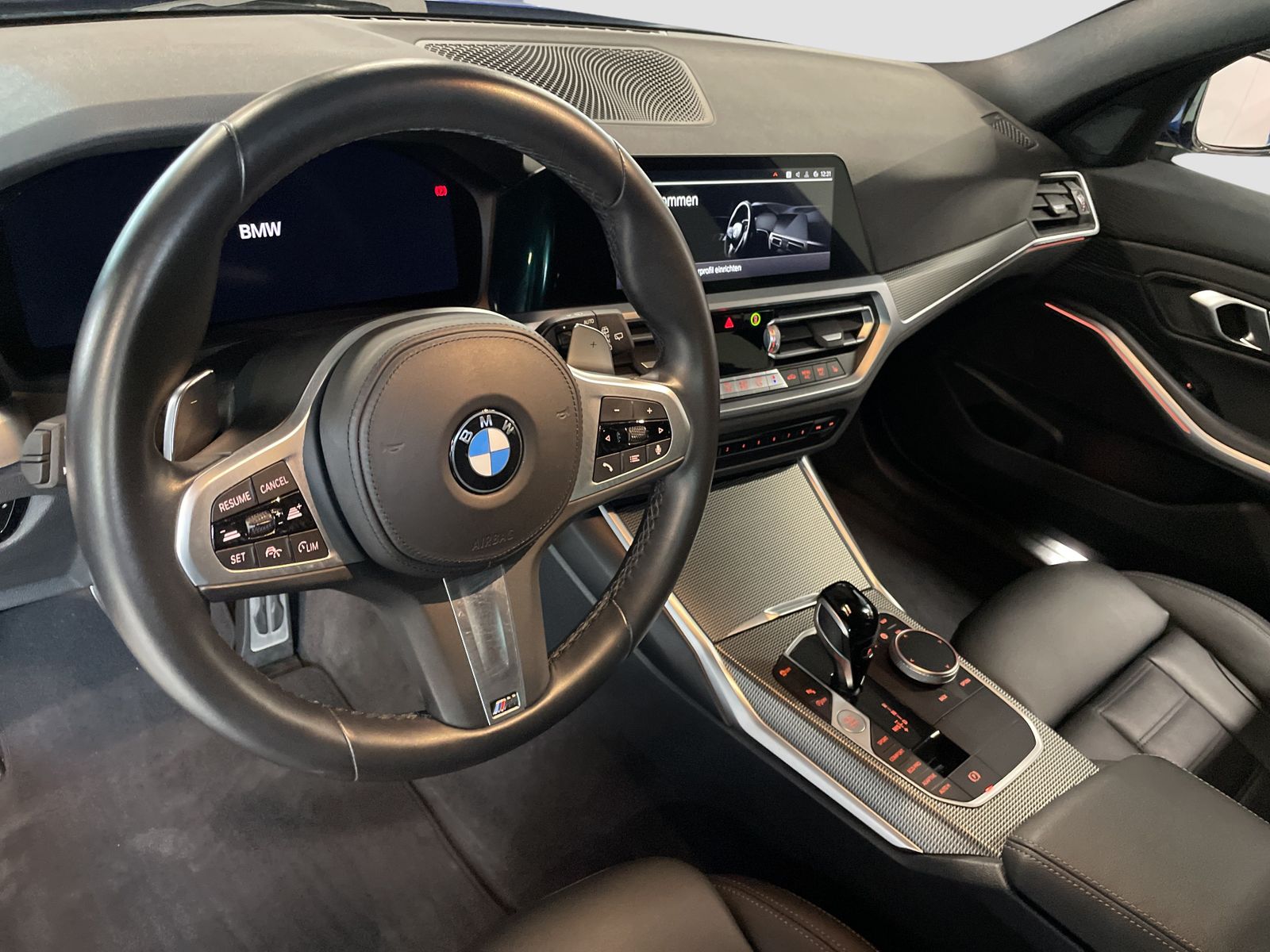 BMW 320 2022 г. Синий, пробег 50287 км