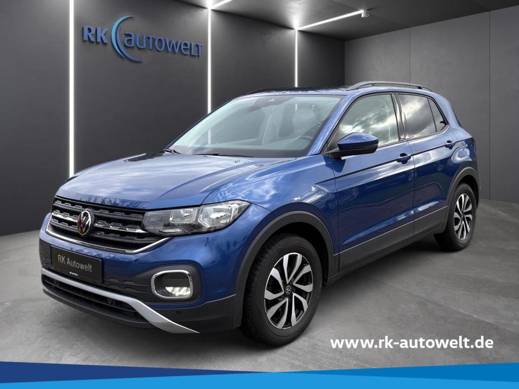 Volkswagen T-Cross 2022 г. Синий, пробег 43945 км