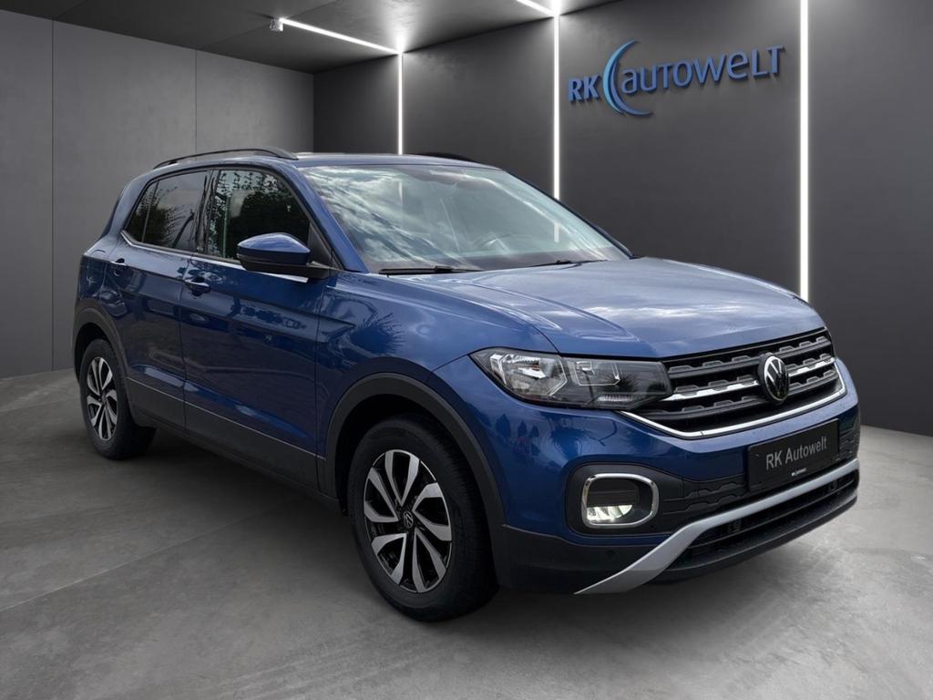 Volkswagen T-Cross 2022 г. Синий, пробег 43945 км