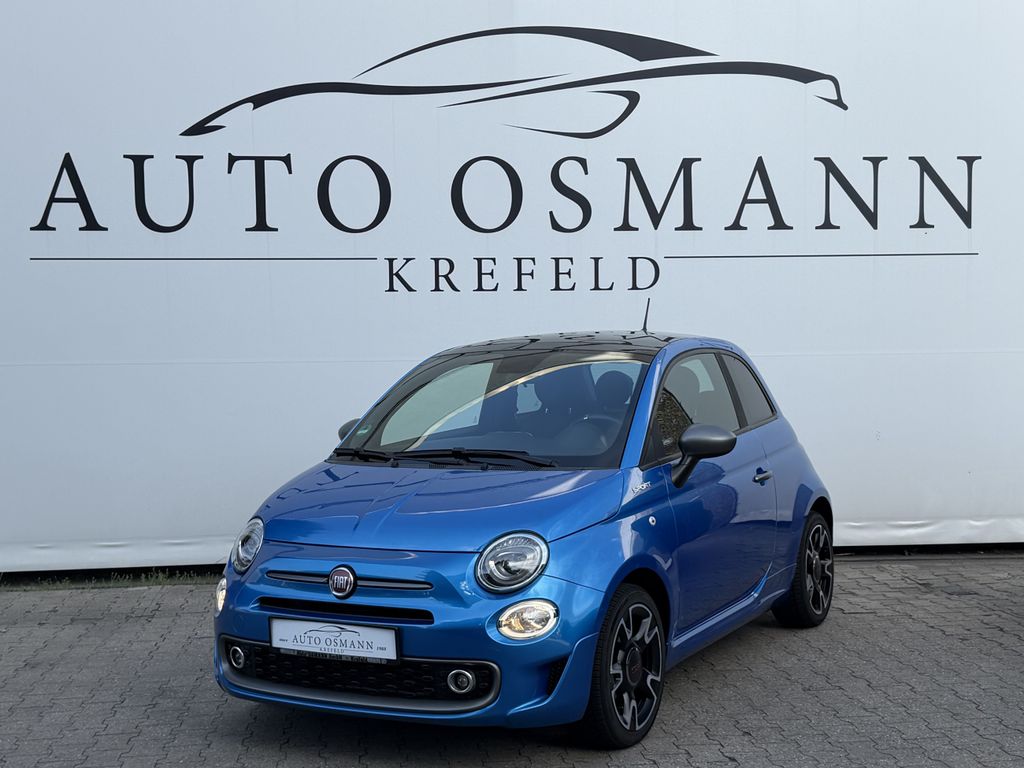 Fiat 500 2021 г. Синий, пробег 38640 км