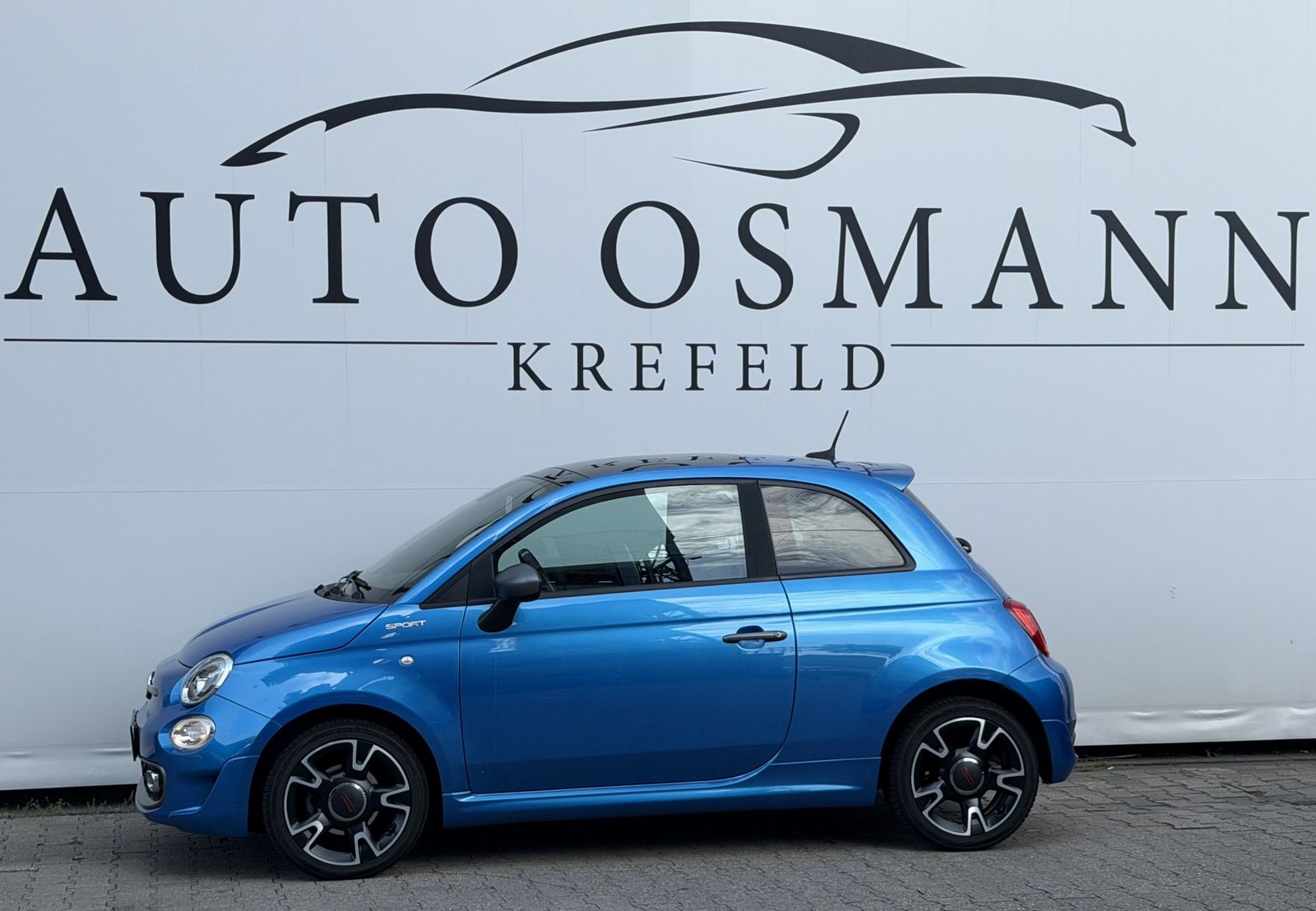 Fiat 500 2021 г. Синий, пробег 38640 км