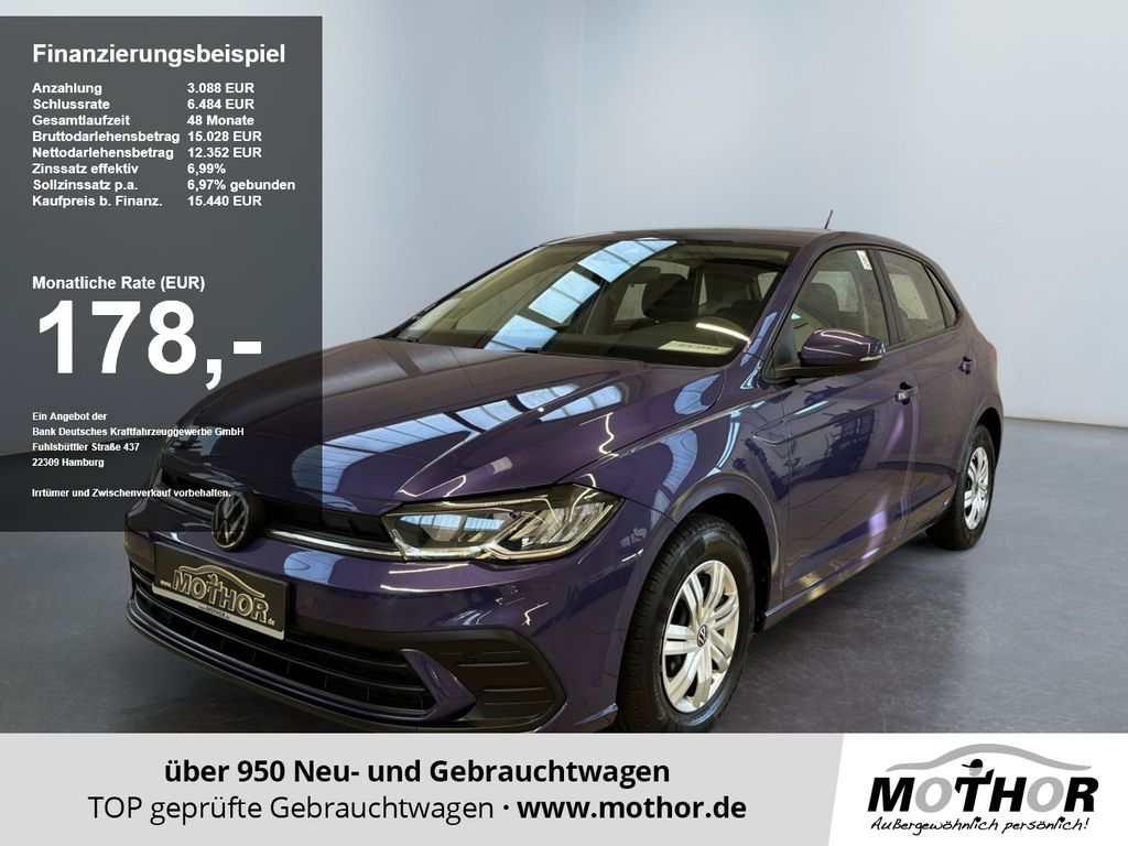 Volkswagen Polo 2022 г. Фиолетовый, пробег 49691 км