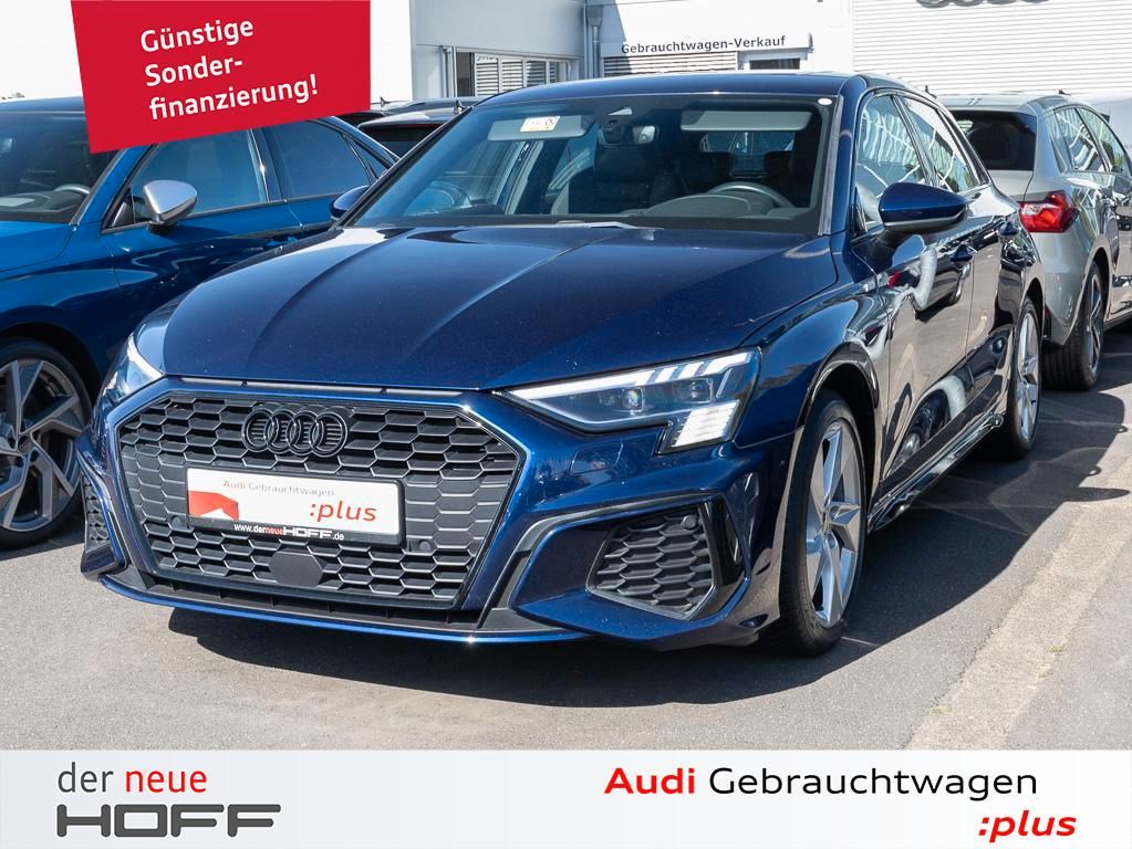 Audi A3 2023 г. Синий, пробег 55000 км