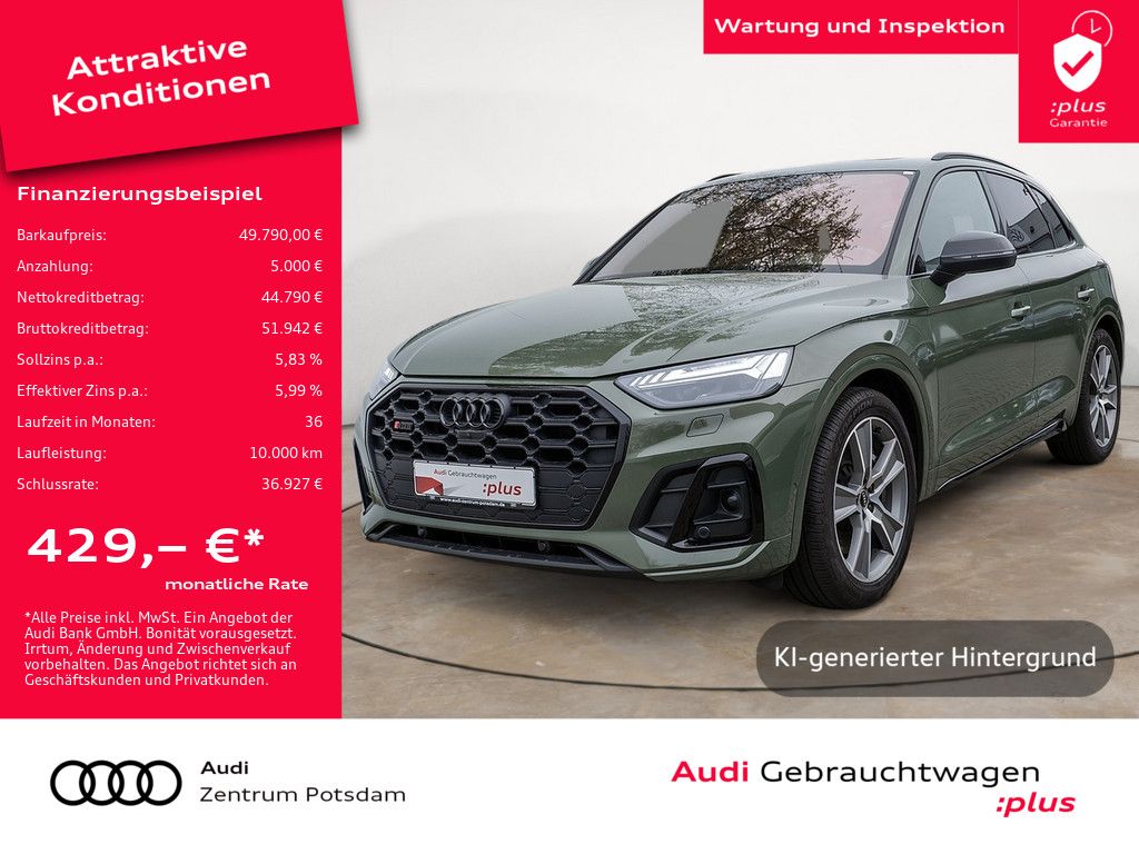 Audi SQ5 2023 г. Зелёный, пробег 52440 км