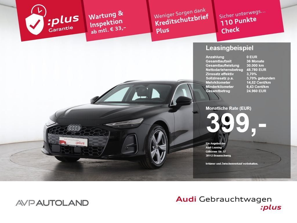 Audi A6 2025 г. Чёрный, пробег 25977 км