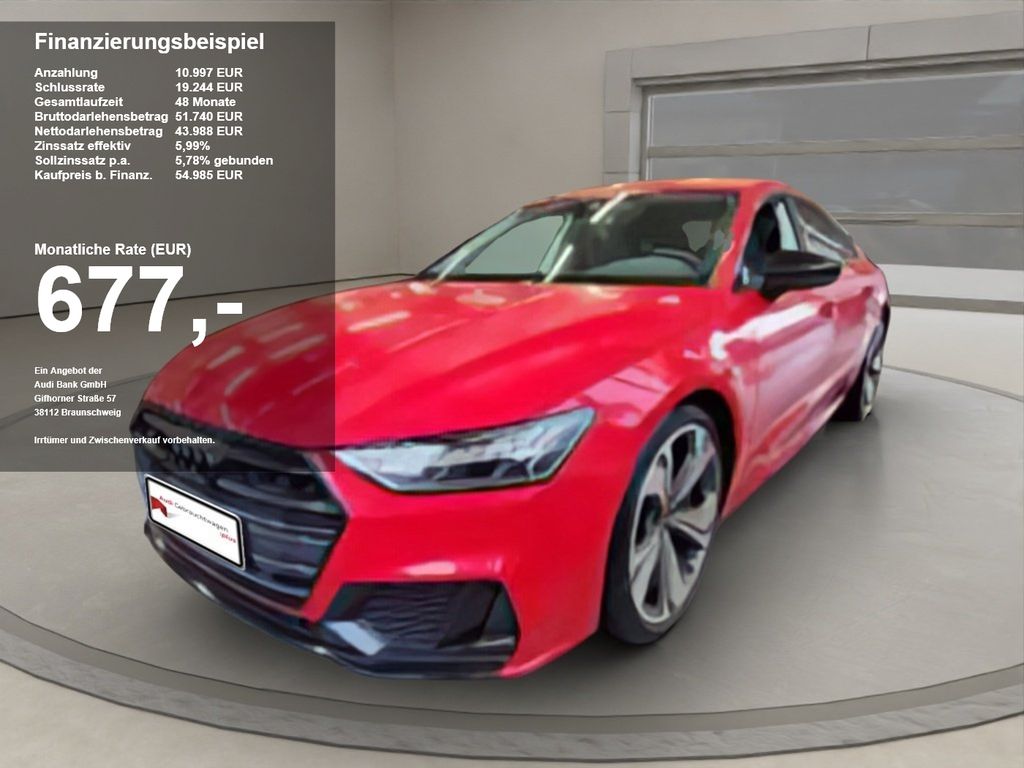 Audi S7 2023 г. Красный, пробег 53290 км