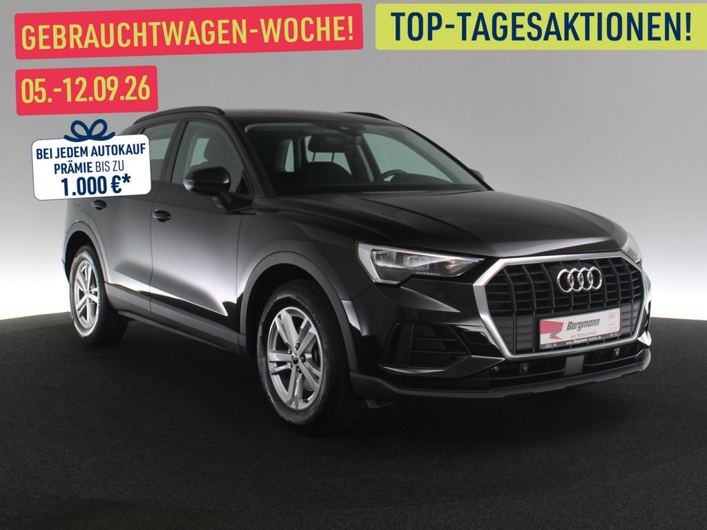 Audi Q3 2023 г. Чёрный, пробег 48944 км