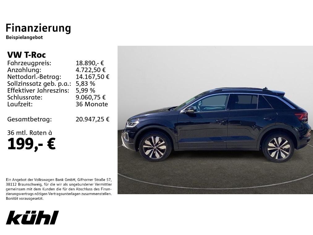 Volkswagen T-Roc 2023 г. Чёрный, пробег 51475 км