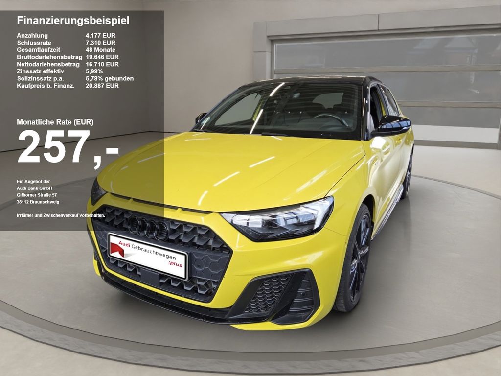 Audi A1 2021 г. Жёлтый, пробег 49681 км