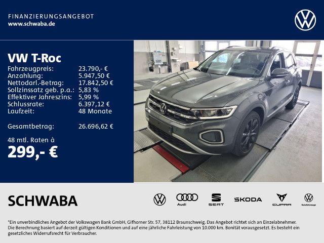 Volkswagen T-Roc 2023 г. Серый, пробег 46100 км