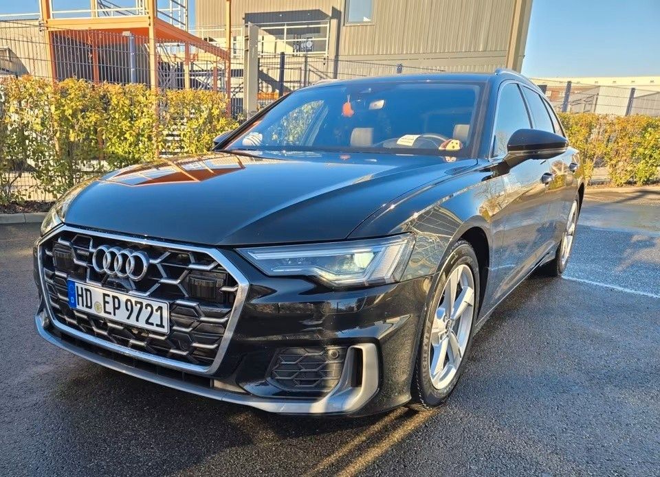 Audi A6 2023 г. Чёрный, пробег 22000 км