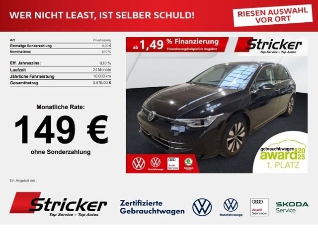 Volkswagen Golf 2025 г. Чёрный, пробег 22300 км