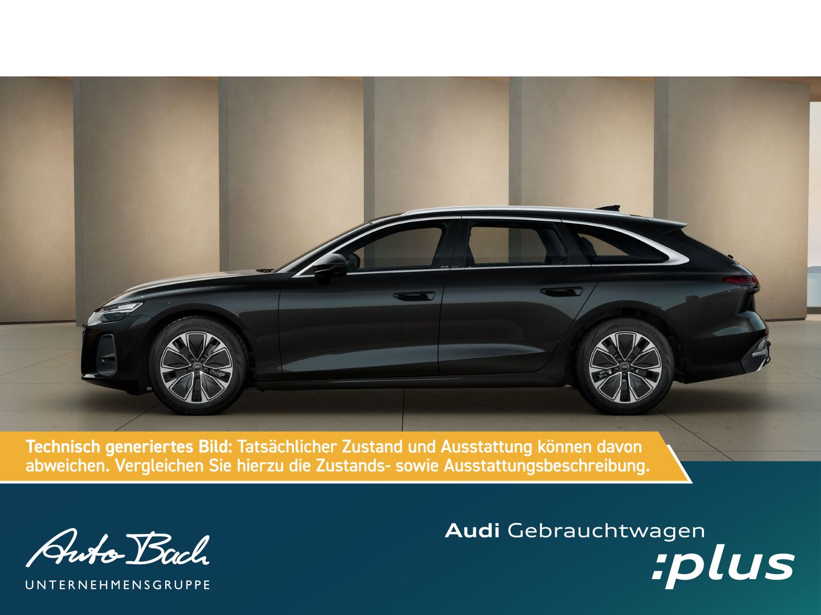 Audi A6 2025 г. Чёрный, пробег 20390 км
