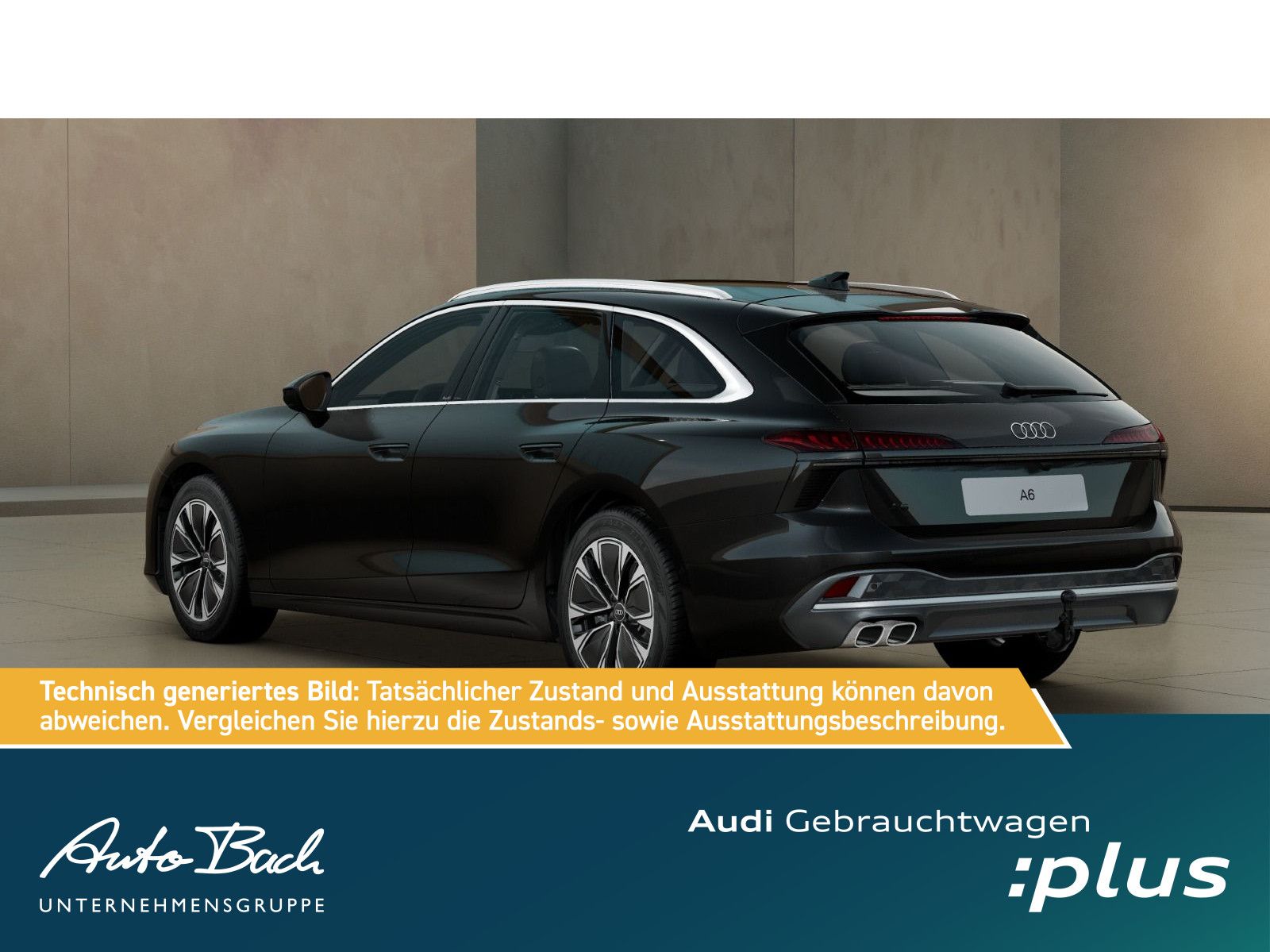 Audi A6 2025 г. Чёрный, пробег 20390 км