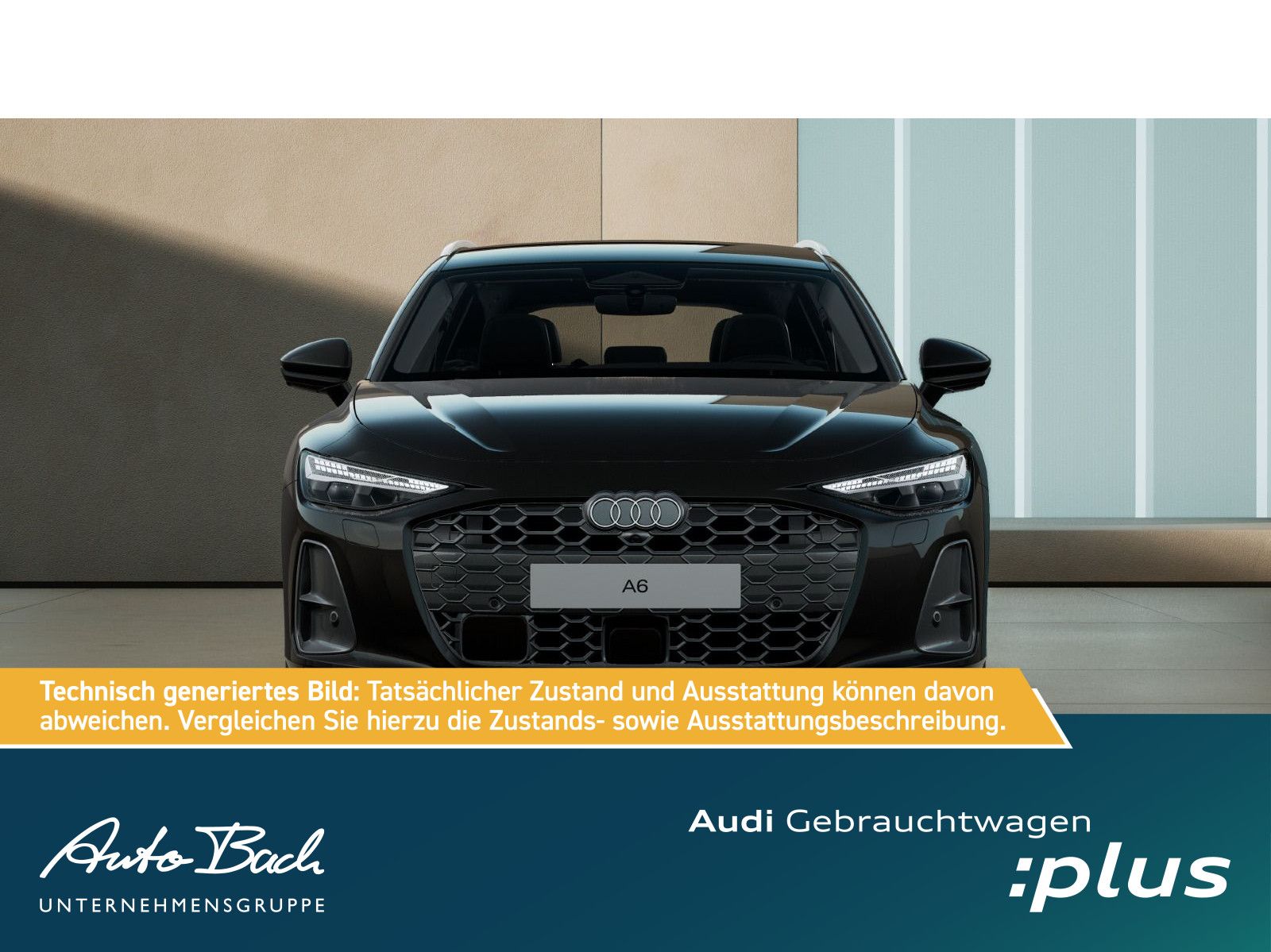 Audi A6 2025 г. Чёрный, пробег 20390 км