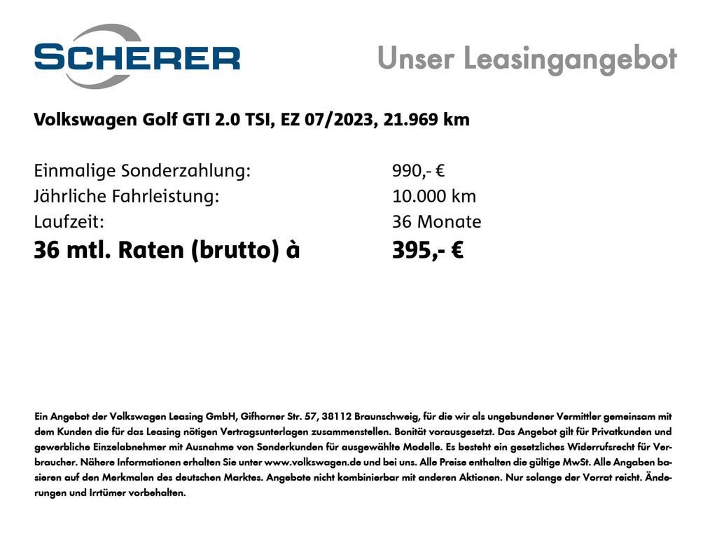 Volkswagen Golf 2023 г. Белый, пробег 21969 км
