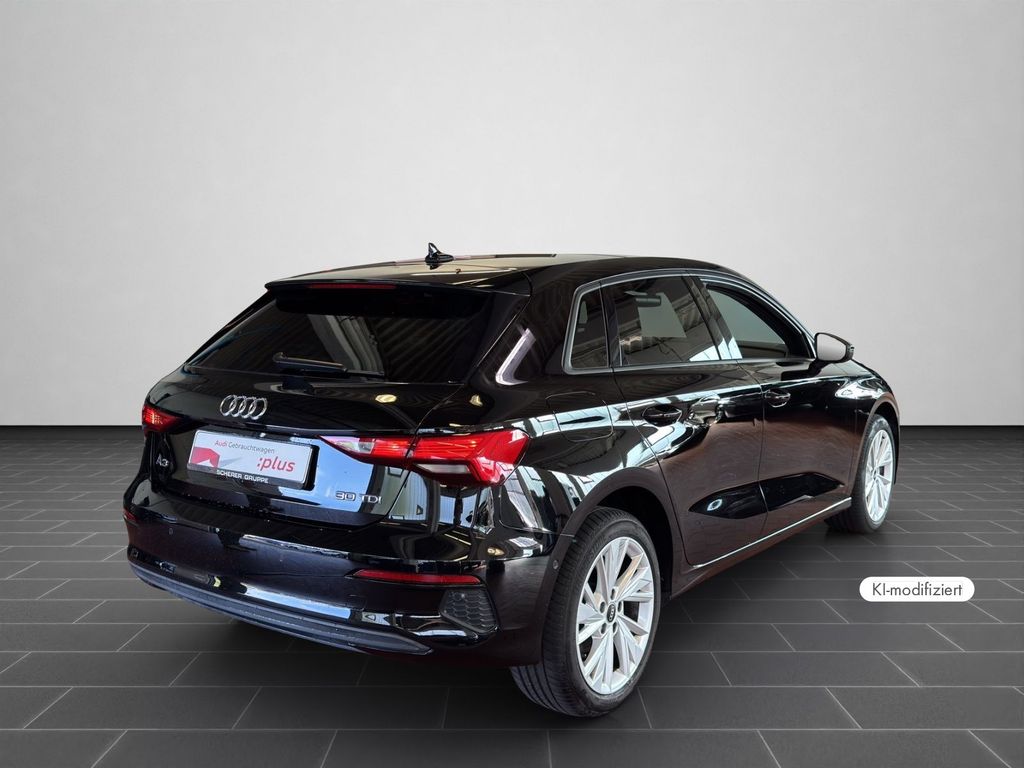 Audi A3 2022 г. Чёрный, пробег 47439 км