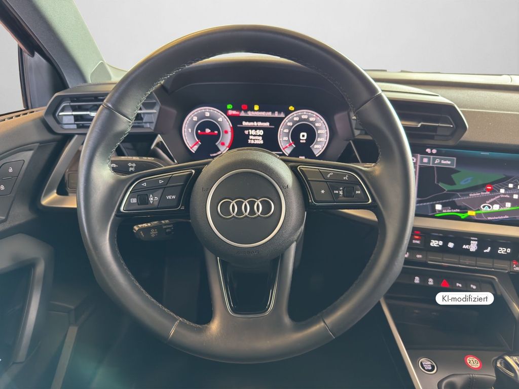 Audi A3 2022 г. Чёрный, пробег 47439 км