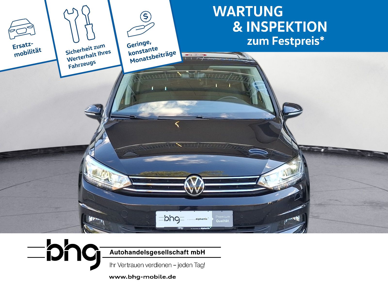 Volkswagen Touran 2022 г. Чёрный, пробег 40404 км