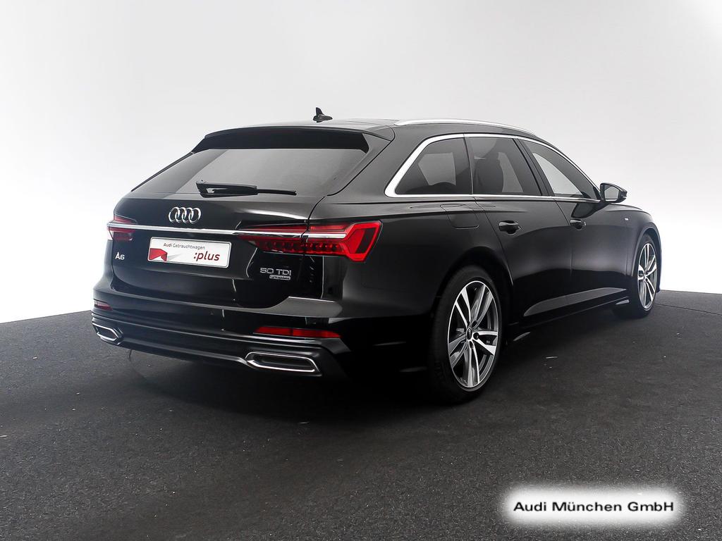Audi A6 2023 г. Чёрный, пробег 55555 км
