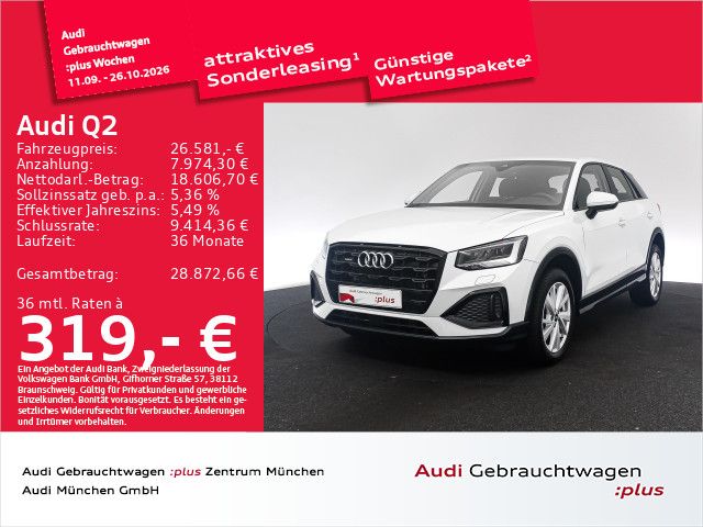 Audi Q2 2022 г. Белый, пробег 41979 км
