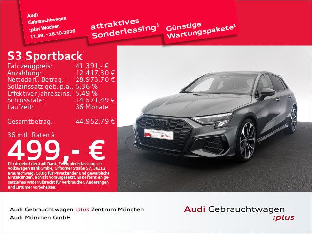 Audi S3 2023 г. Серый, пробег 29276 км