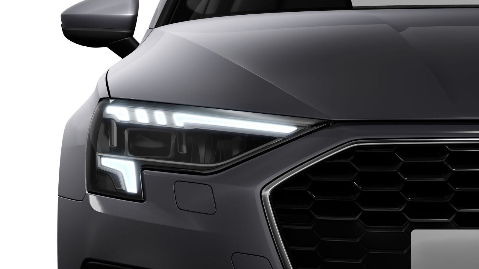Audi A3 2023 г. Серебристый, пробег 32400 км