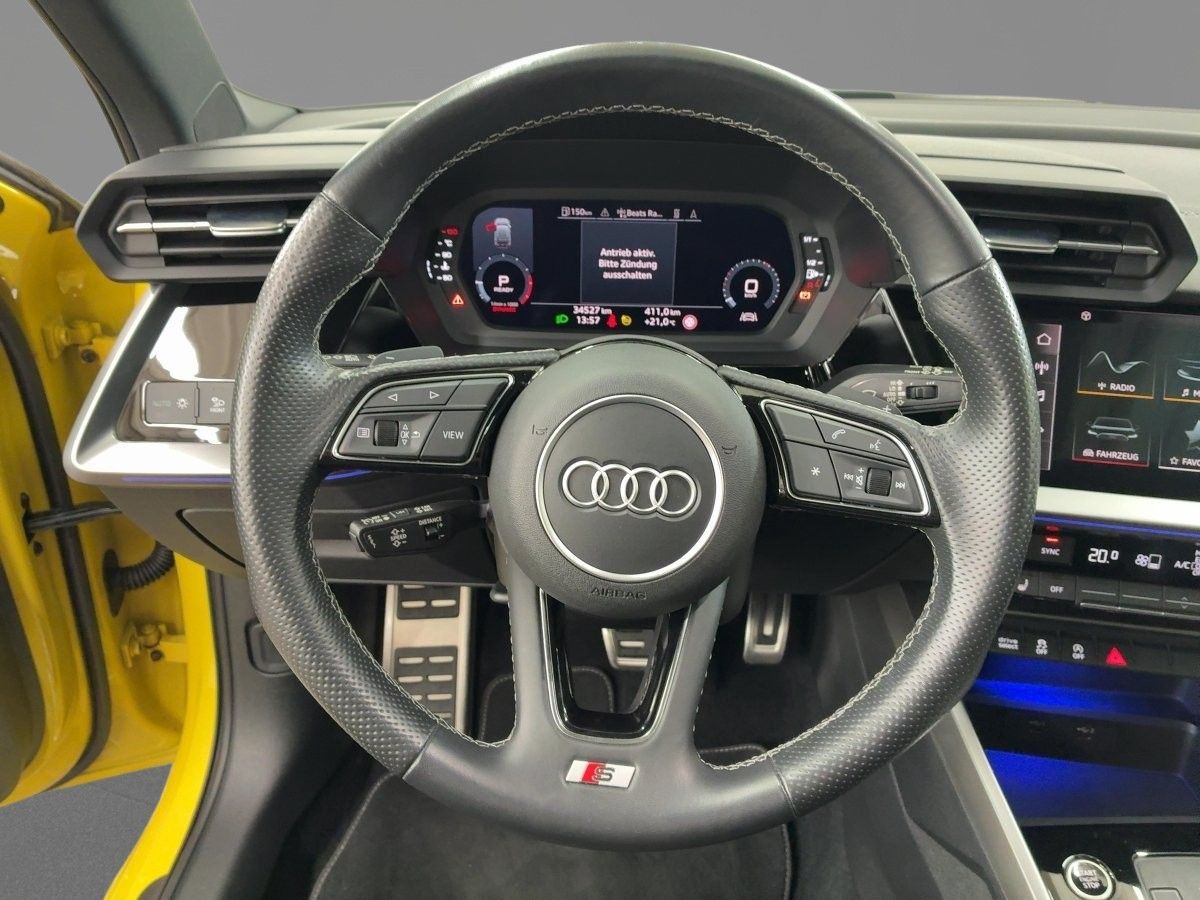 Audi A3 2022 г. Жёлтый, пробег 34525 км