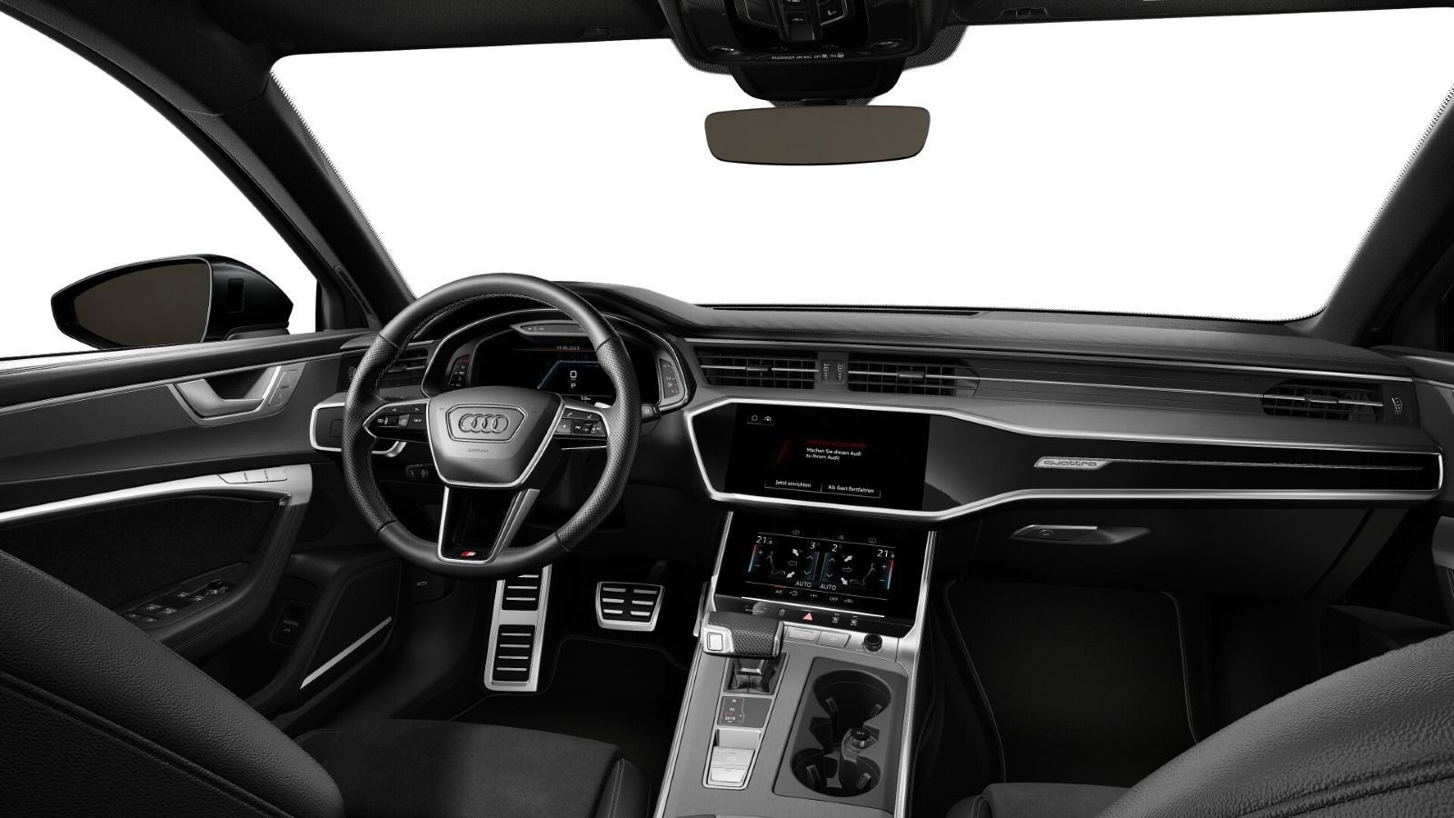 Audi S6 2024 г. Чёрный, пробег 39763 км