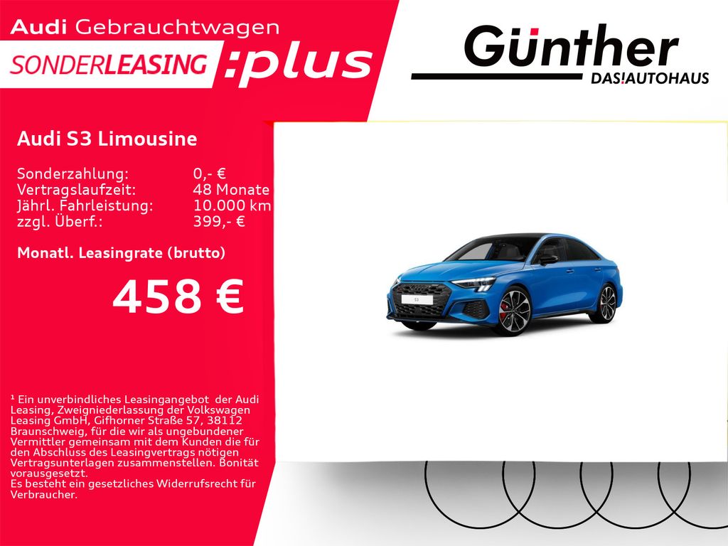 Audi S3 2022 г. Синий, пробег 43500 км