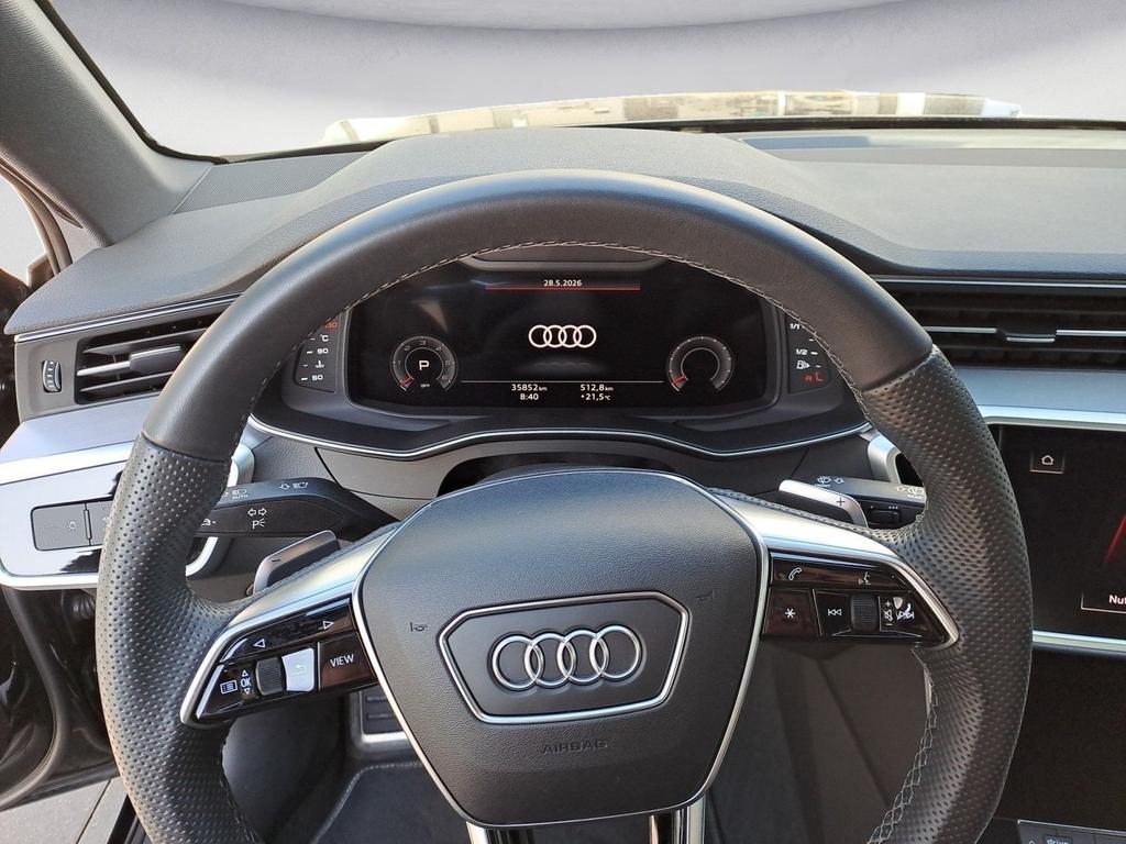 Audi S6 2024 г. Чёрный, пробег 35850 км