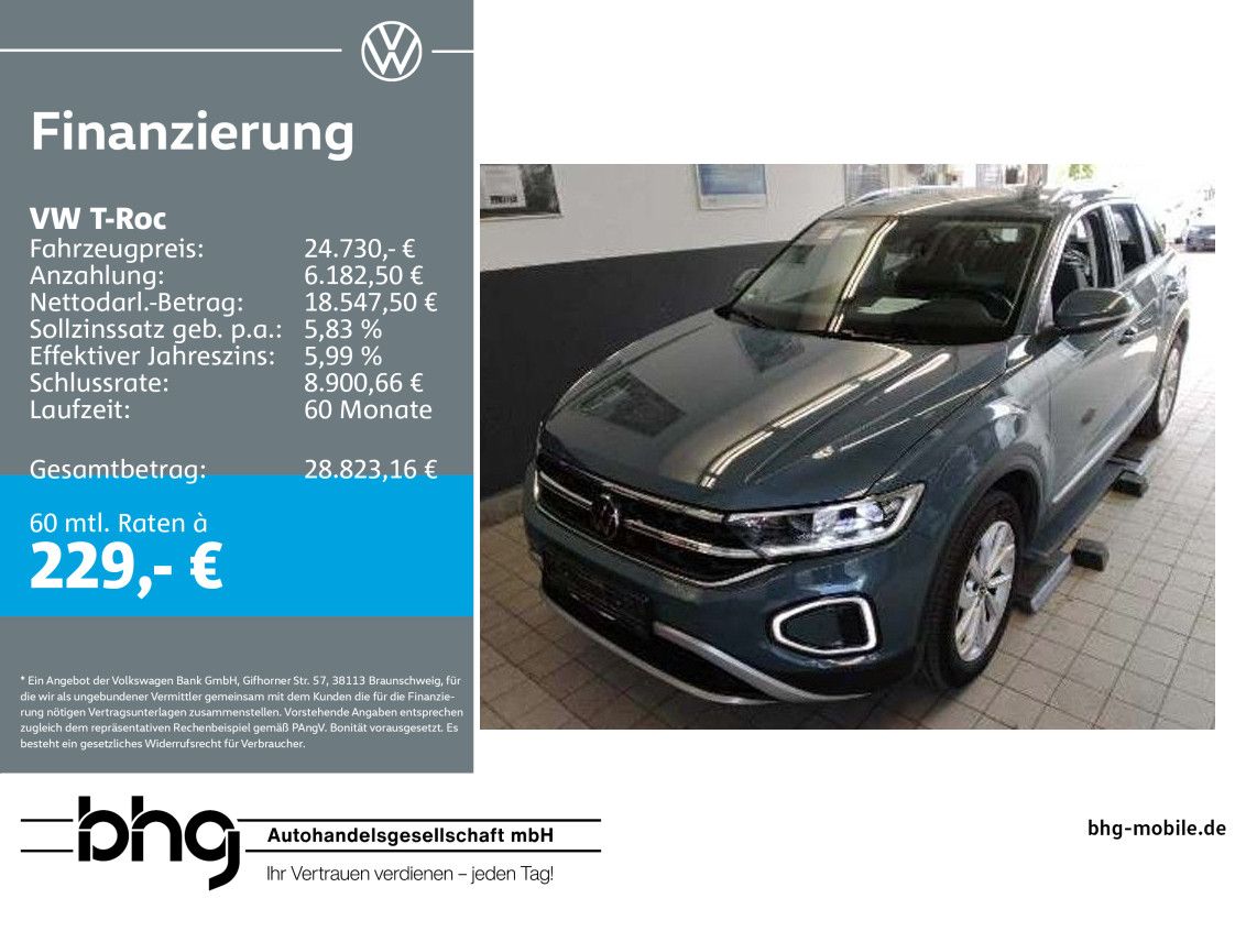 Volkswagen T-Roc 2022 г. Синий, пробег 33073 км