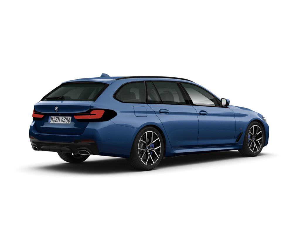 BMW 530 2022 г. Синий, пробег 45986 км