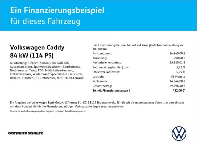 Volkswagen Caddy 2023 г. Серый, пробег 37802 км