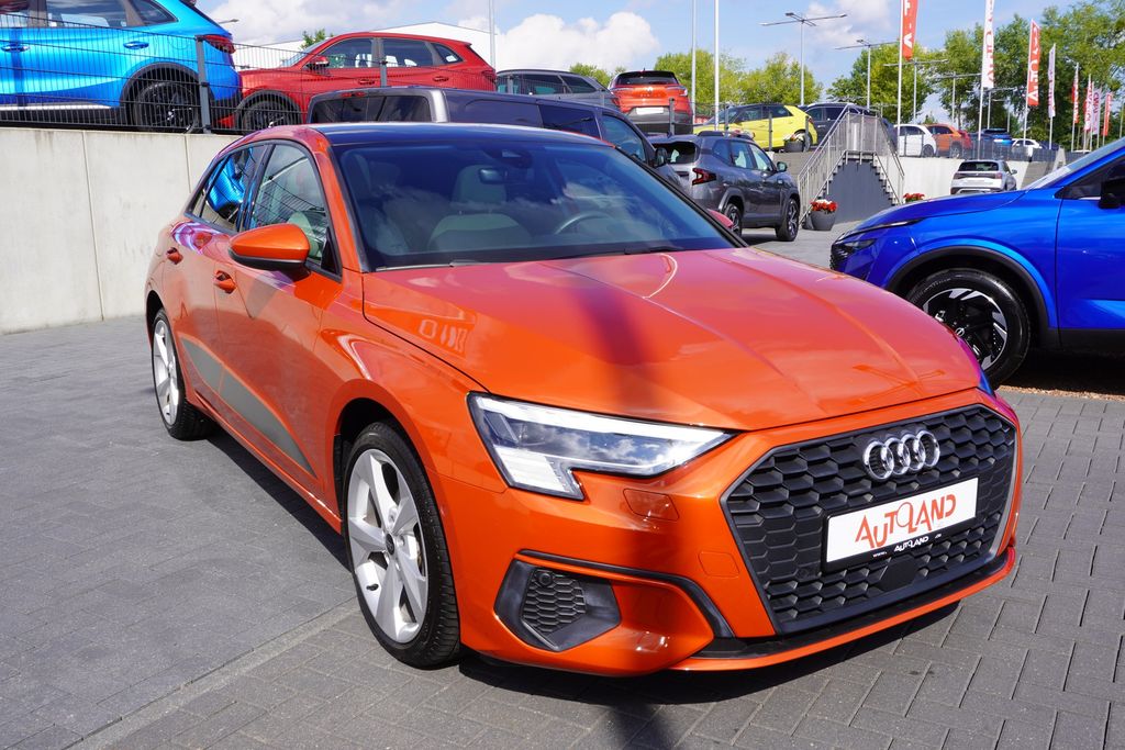 Audi A3 2022 г. Оранжевый, пробег 39839 км