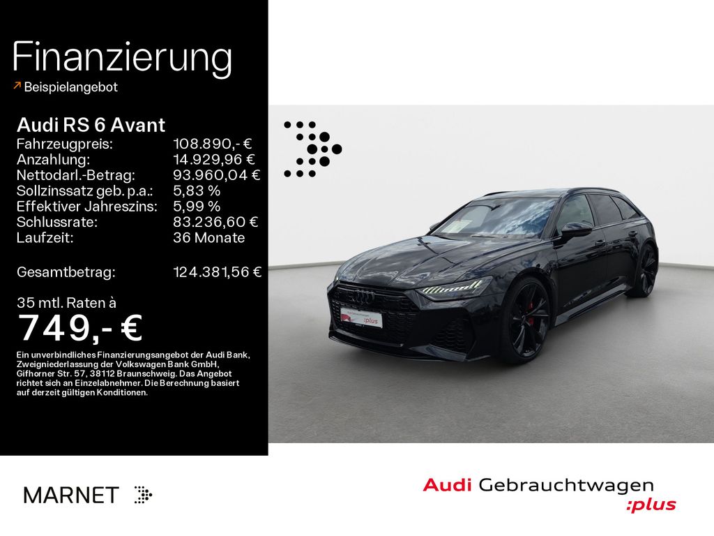 Audi RS6 2024 г. Чёрный, пробег 36465 км