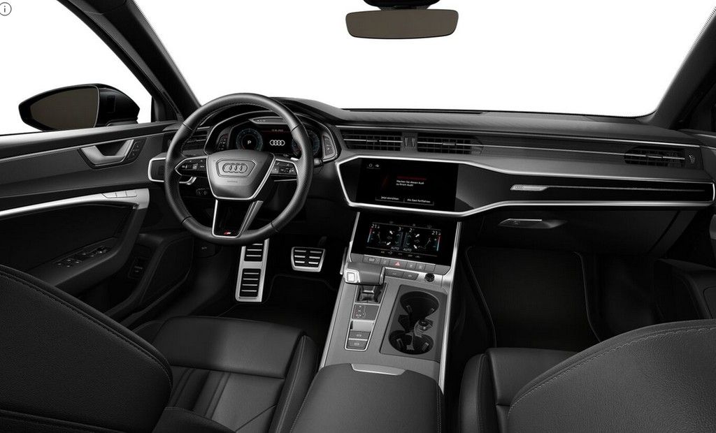 Audi A6 2025 г. Чёрный, пробег 6400 км