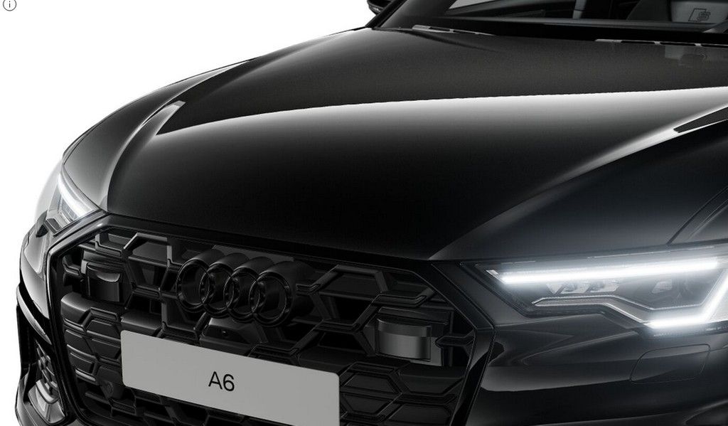 Audi A6 2025 г. Чёрный, пробег 6400 км