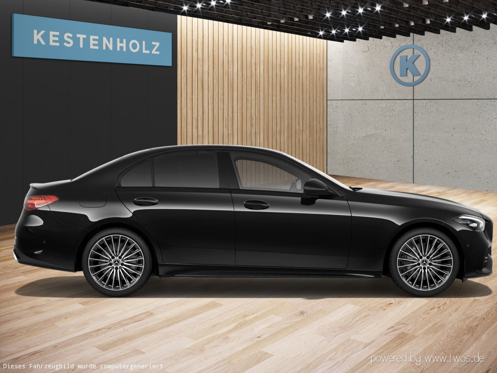 Mercedes-Benz C 300 2023 г. Чёрный, пробег 49928 км