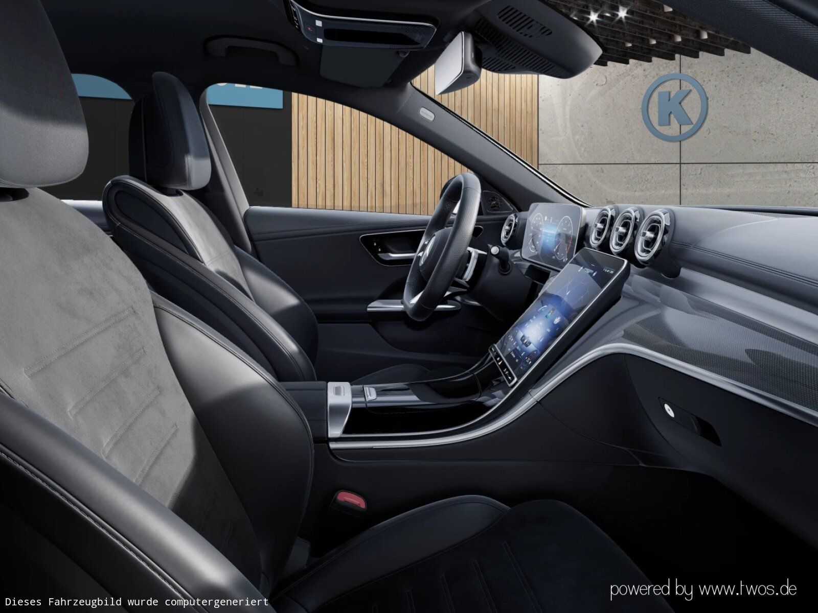 Mercedes-Benz C 300 2023 г. Чёрный, пробег 49928 км