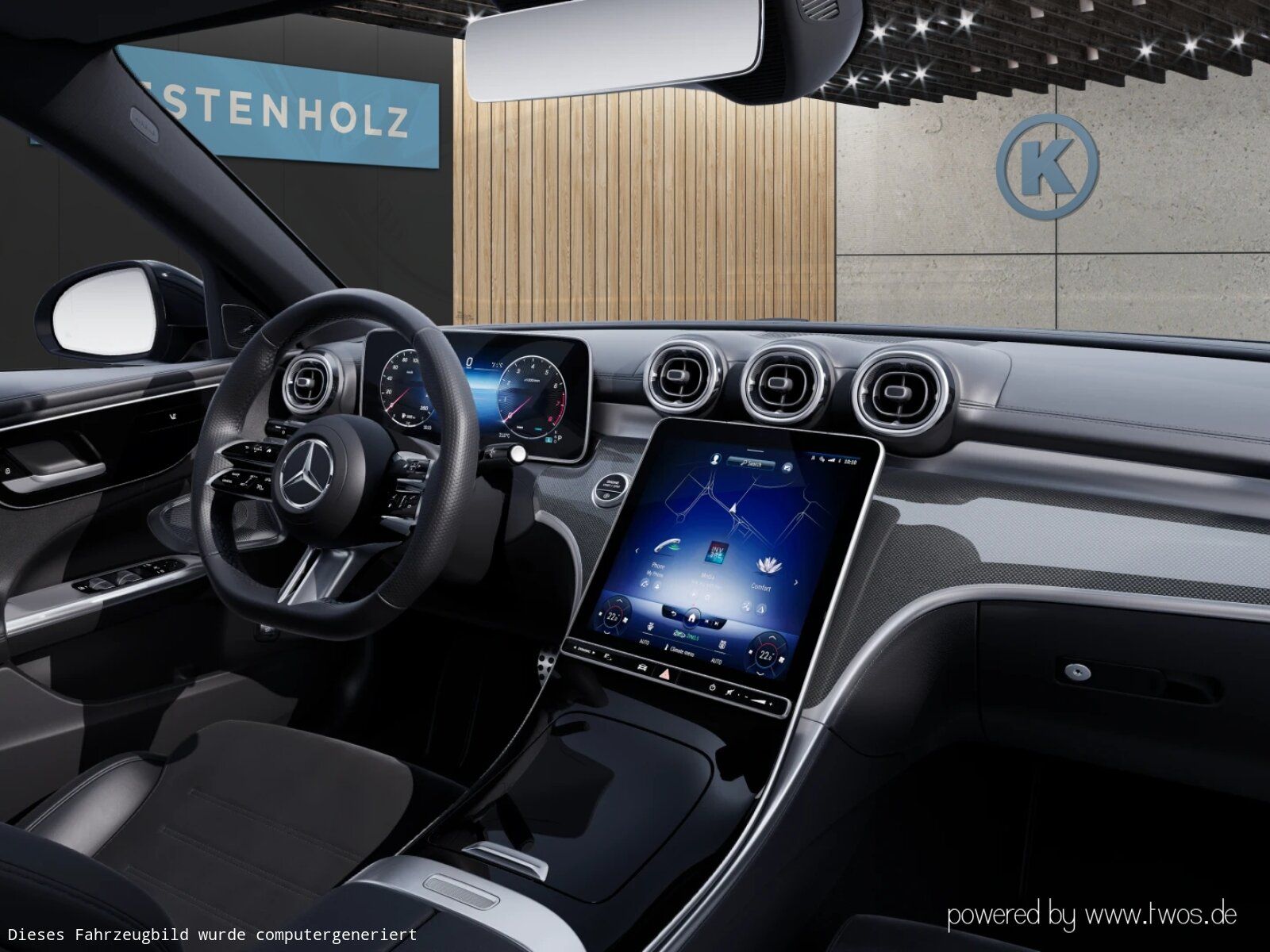 Mercedes-Benz C 300 2023 г. Чёрный, пробег 49928 км