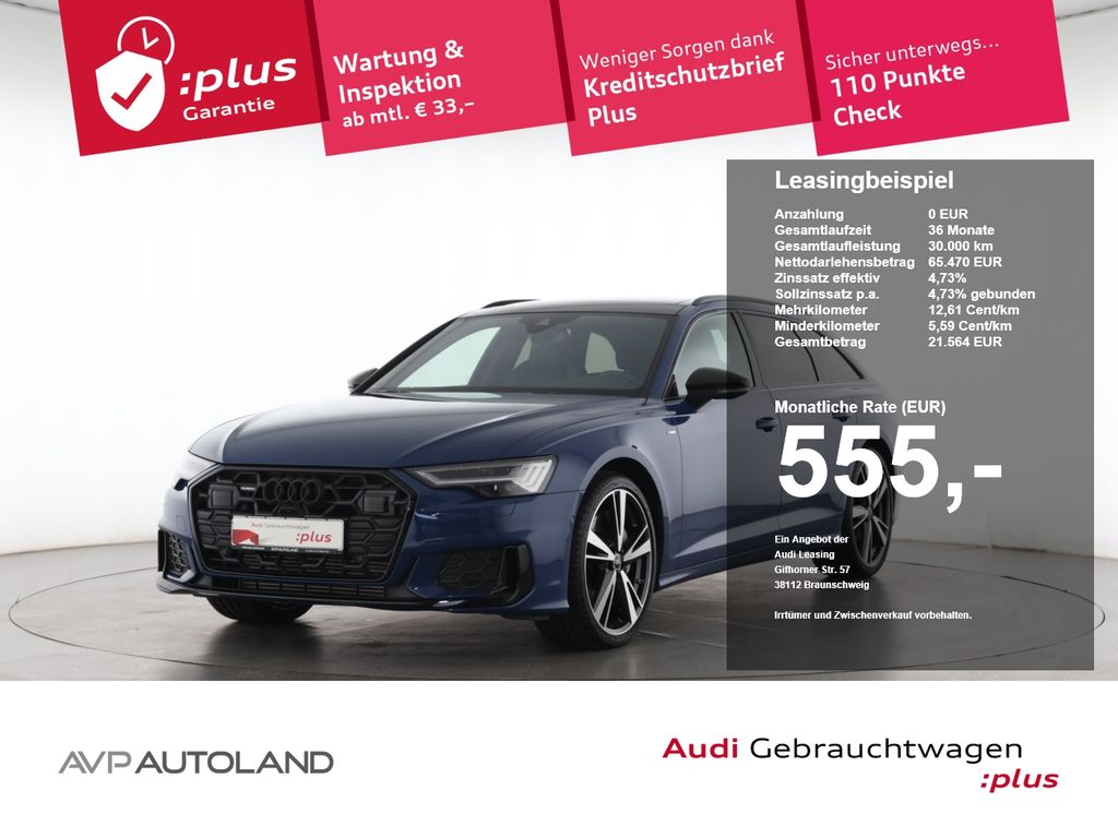 Audi A6 2025 г. Синий, пробег 9956 км