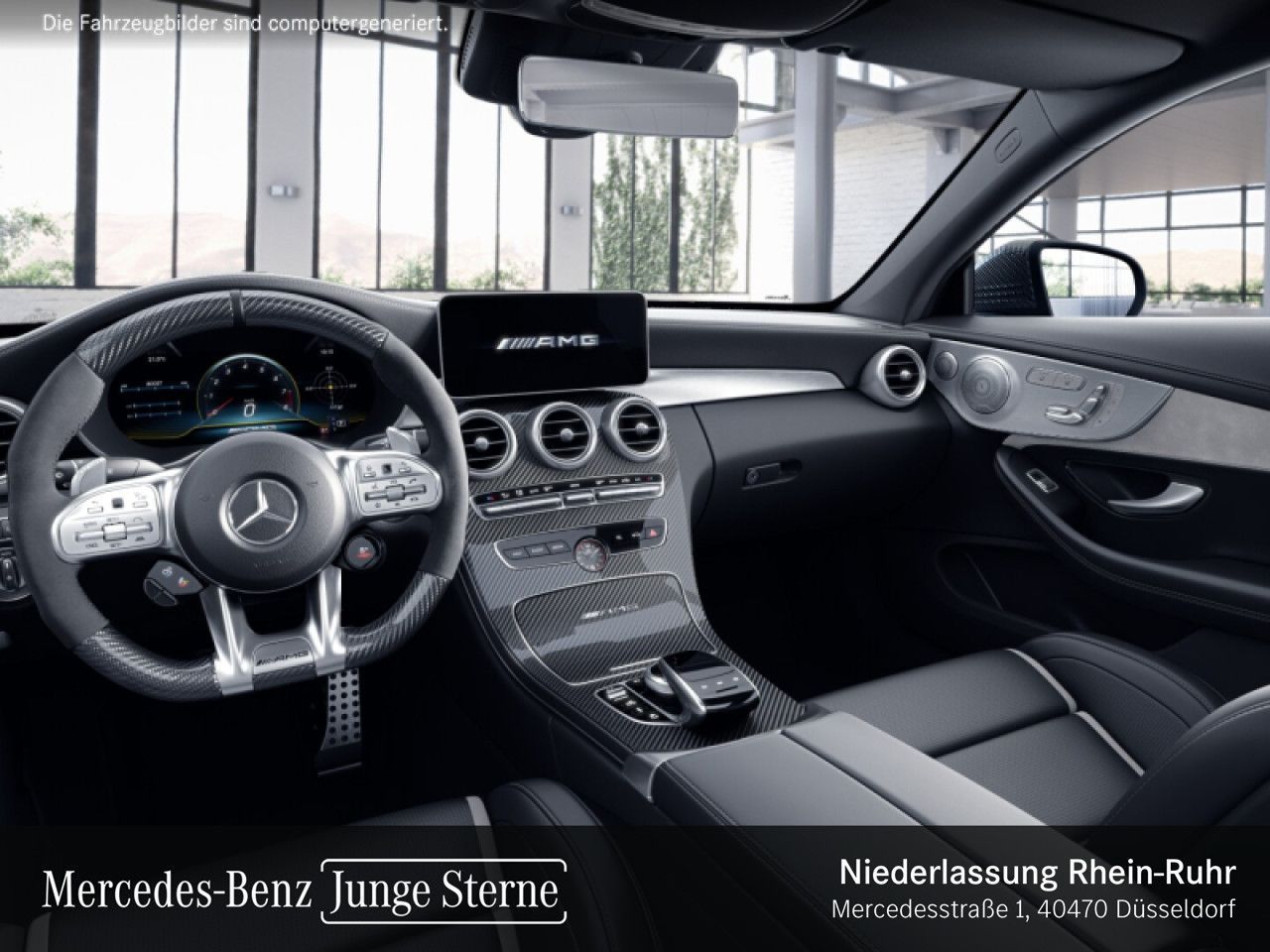 Mercedes-Benz C 63 AMG 2022 г. Серебристый, пробег 30195 км