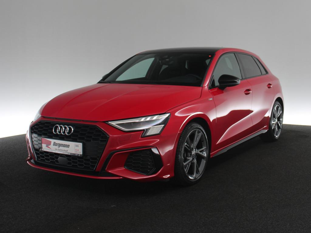 Audi A3 2022 г. Красный, пробег 55460 км