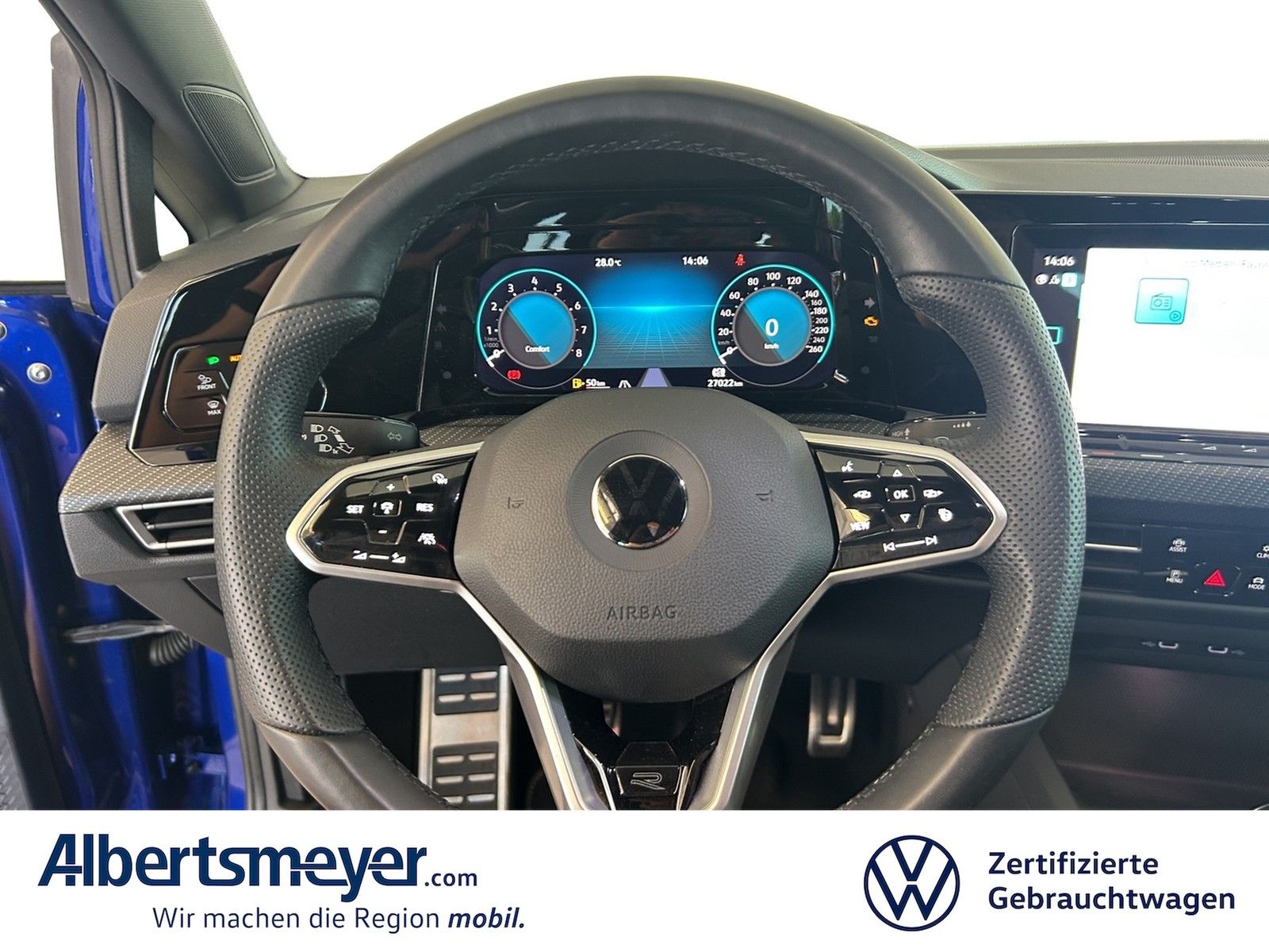 Volkswagen Golf 2021 г. Синий, пробег 27010 км