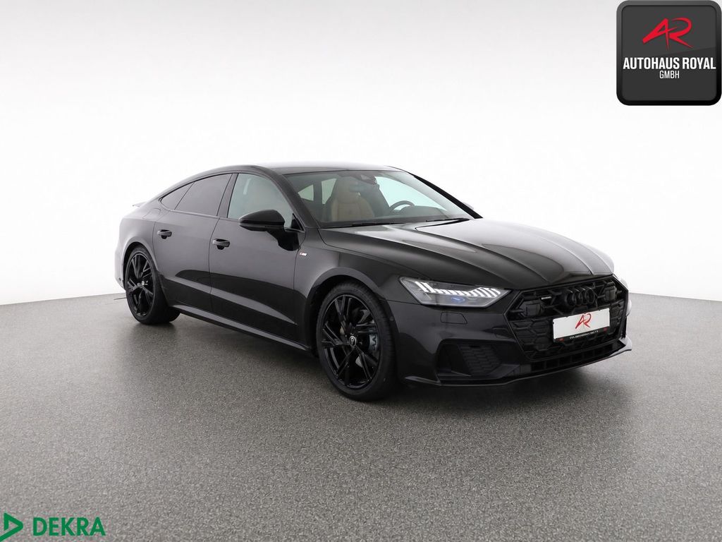 Audi A7 2025 г. Чёрный, пробег 54892 км